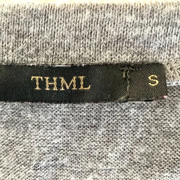 THML Knit Top with Faux Plaid Button Down Layer - Picture 5 of 6